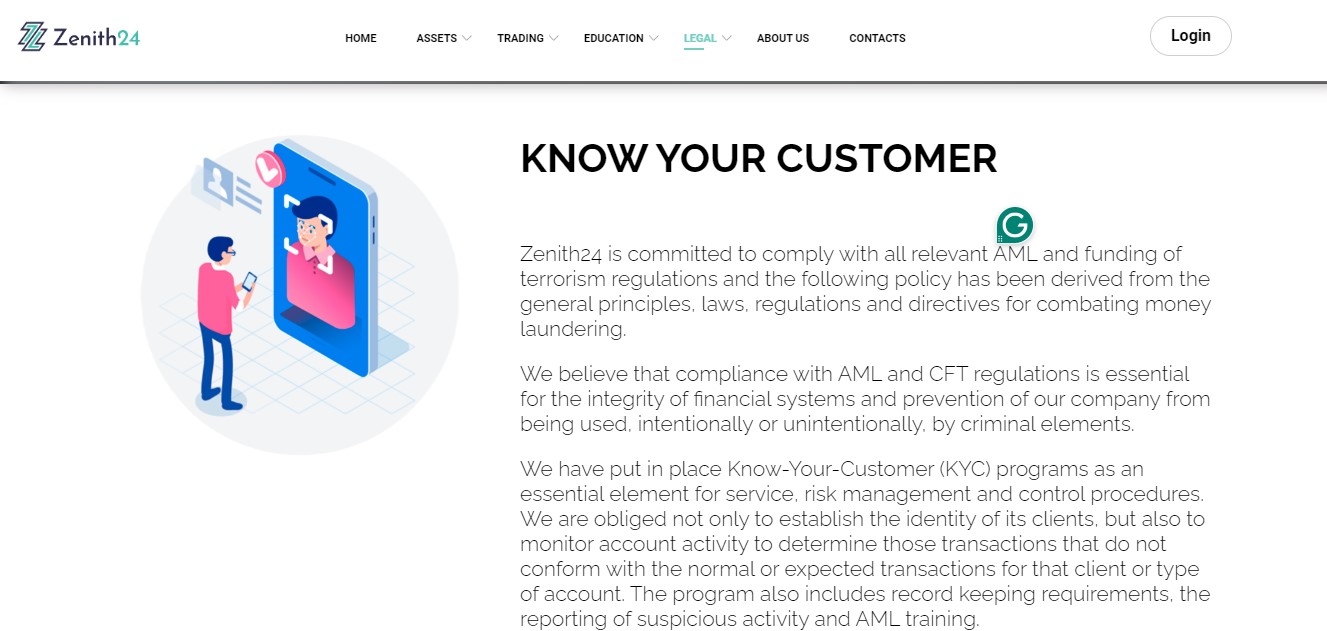 ZenithX24 KYC Compliance