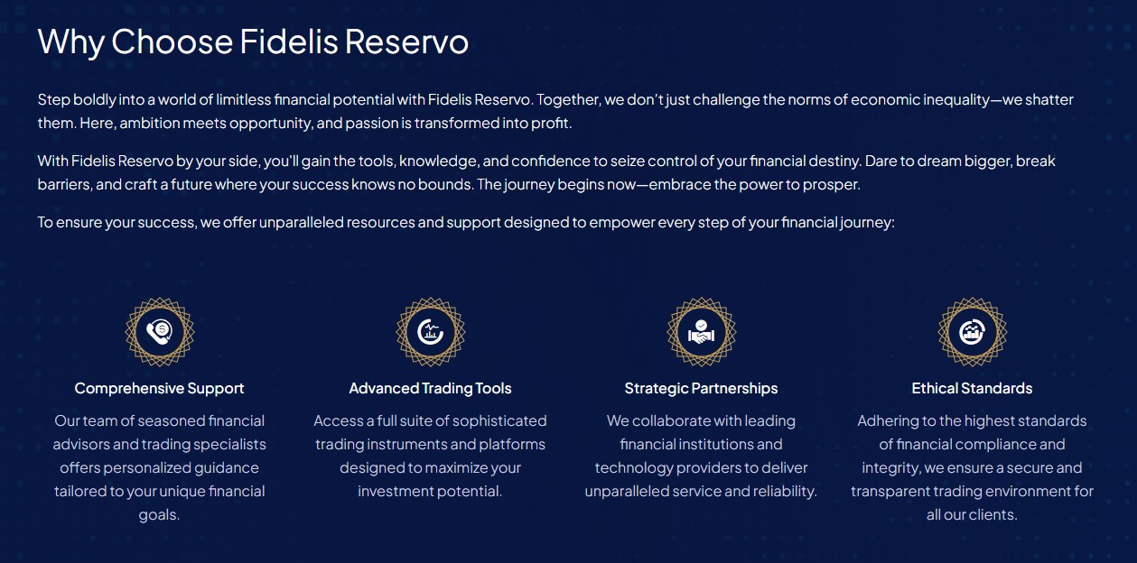 Fidelis Reservo Benefits