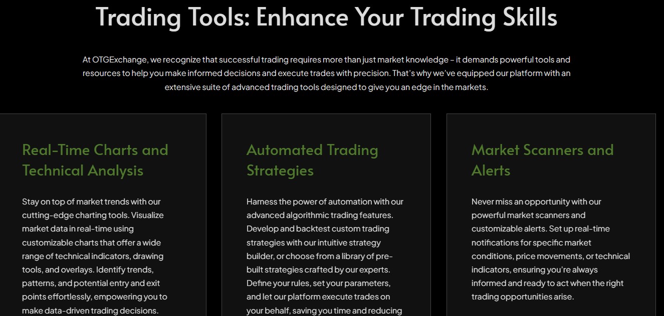 OTG Exchange Trading Tools